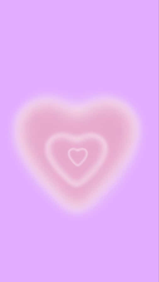 Abstract Blurry Heart Background Wallpaper