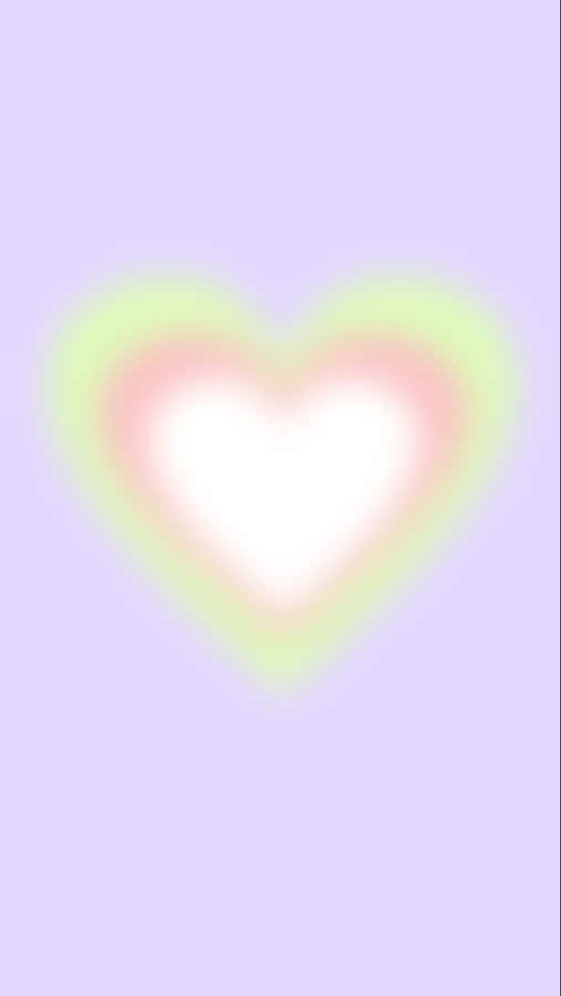 Abstract Blurry Heart Background Wallpaper