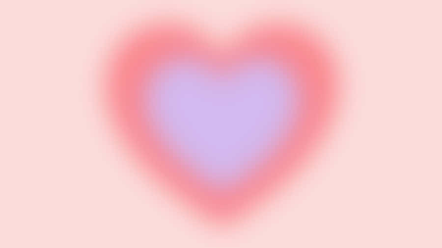 Abstract Blurry Heart Background Wallpaper