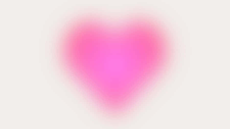 Abstract Blurry Pink Heart Wallpaper