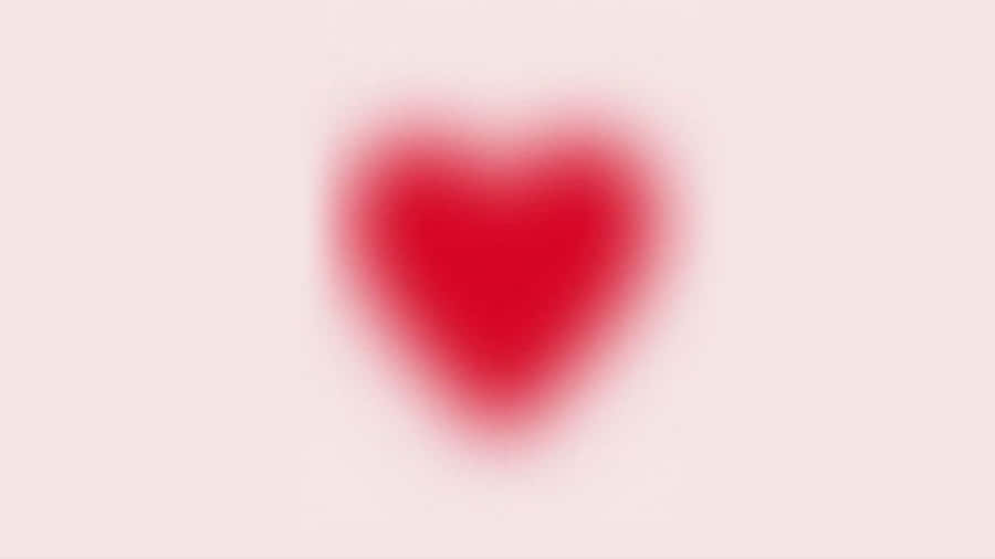 Abstract Blurry Red Heart Wallpaper