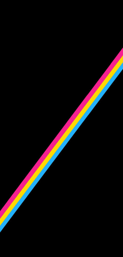 Abstract Colorful Lineson Black Background Wallpaper