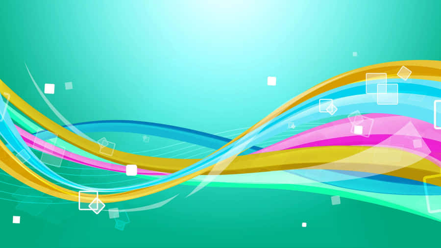 Abstract_ Colorful_ Wave_ Vector_ Background Wallpaper
