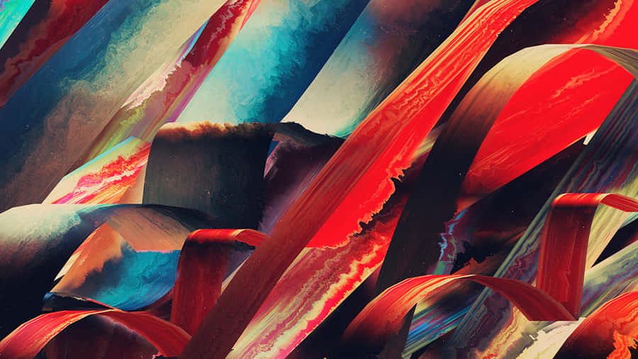 Abstract Curve Lines 4k Painting Wallpaper