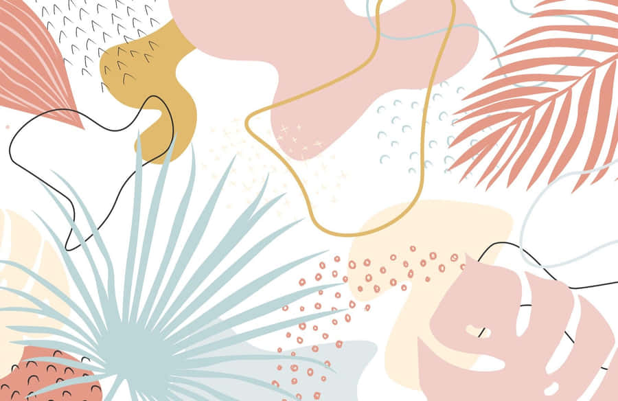 Abstract Danish Pastel Artwork Wallpaper