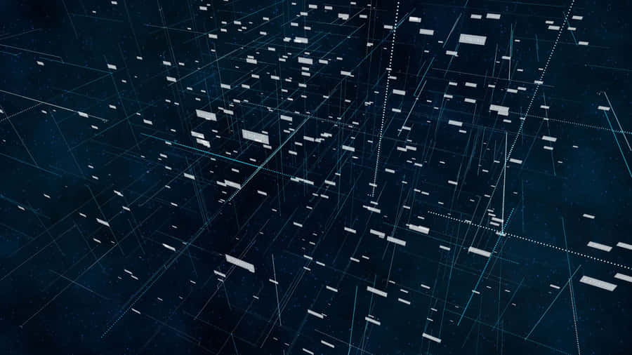 Abstract Data Network Visualization Wallpaper