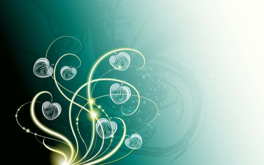 Abstract Floral Glow Background Wallpaper