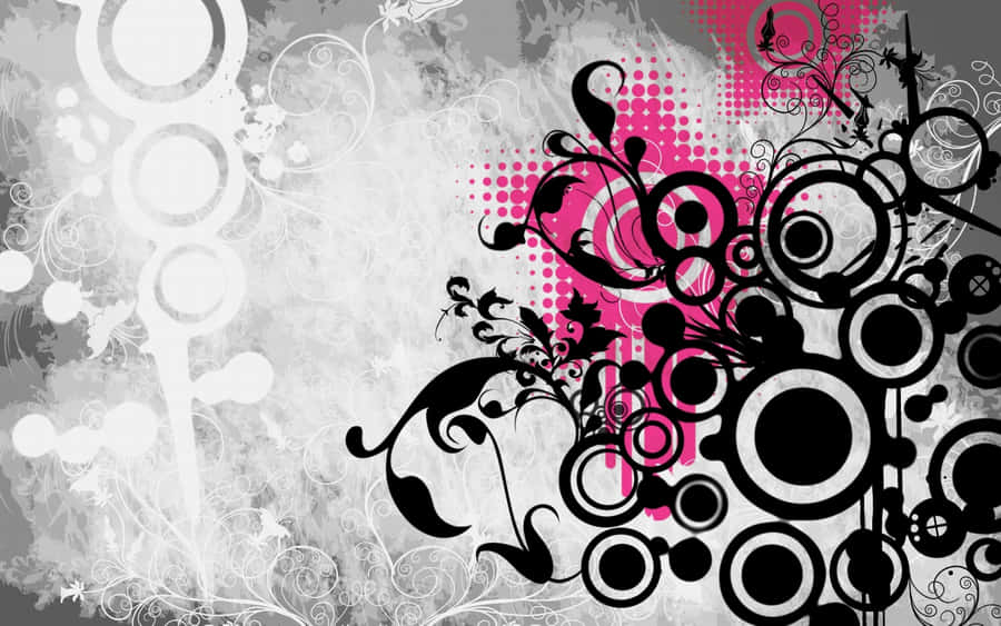 Abstract Floral Vector Design Wallpaper