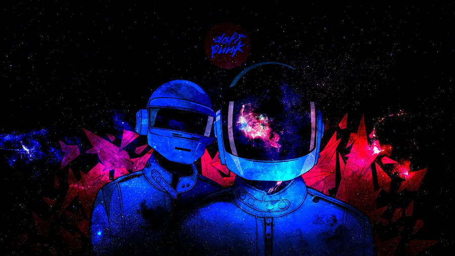 Abstract Galactic Daft Punk Wallpaper