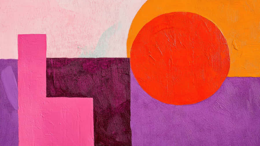 Abstract Geometric Shapes Art Wallpaper