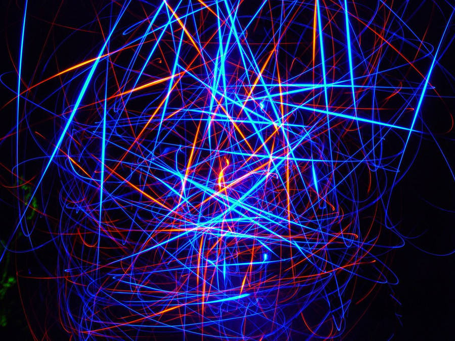 Abstract Glowing Party Wallpaper