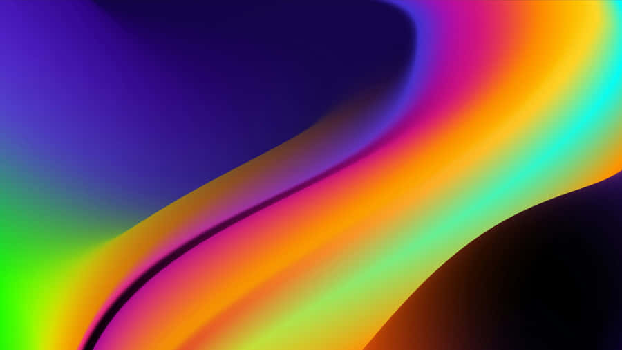 Abstract Light Wave Flow Wallpaper