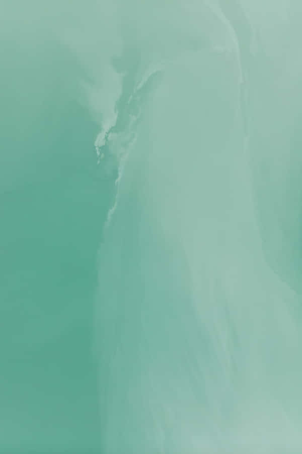Abstract Minimalist Green Wave Wallpaper