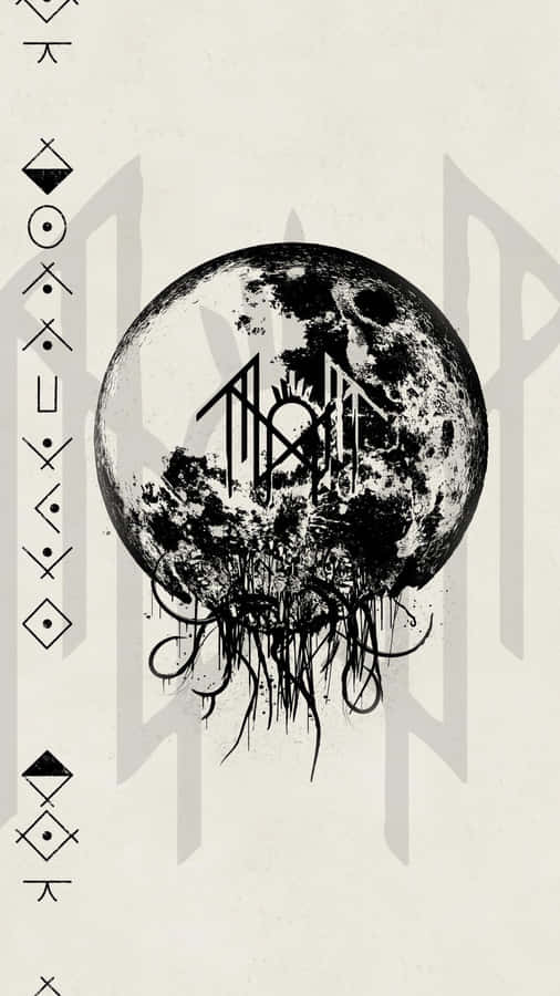 Abstract Moon Artwork Wallpaper