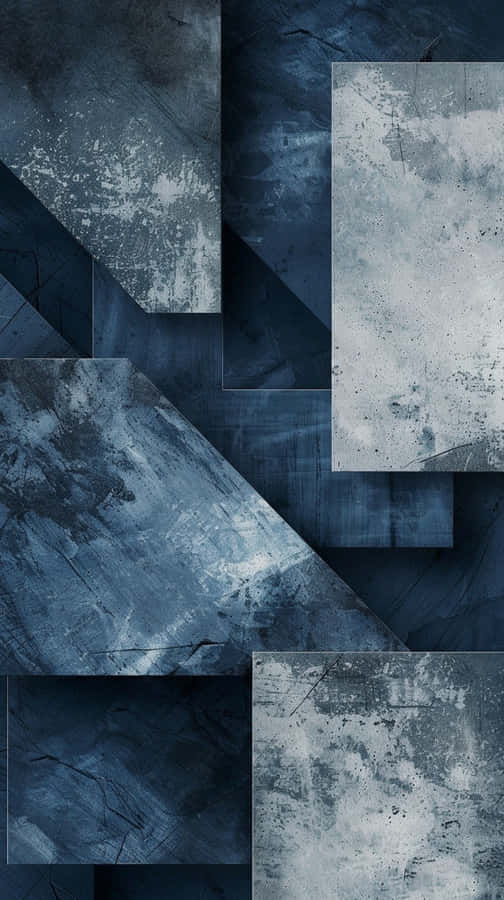 Abstract Navy White Geometric Pattern Wallpaper