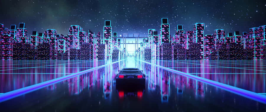 Abstract Neon Art Wallpaper