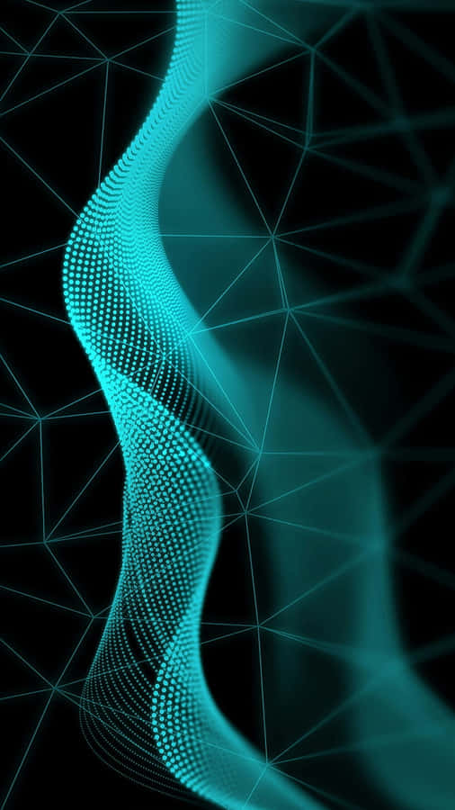 Abstract Neon Wave Background Wallpaper