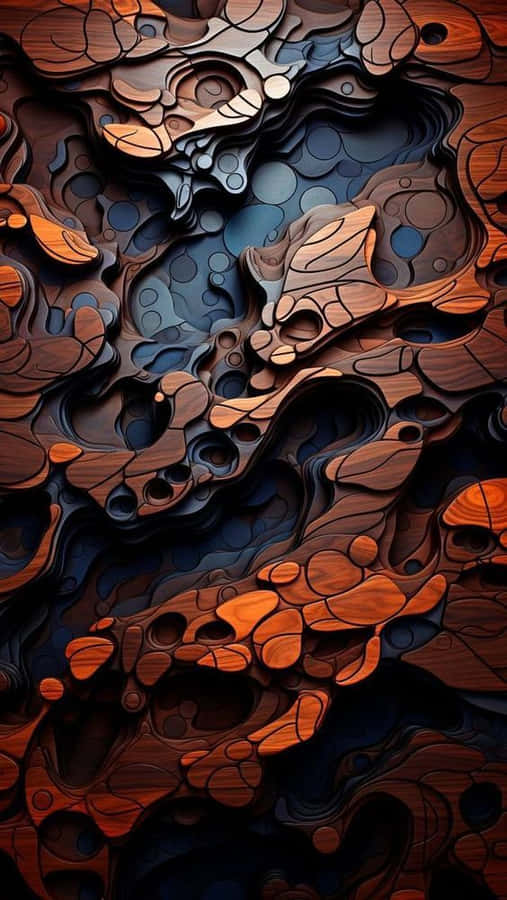 Abstract Organic Layers Artwork Wallpaper