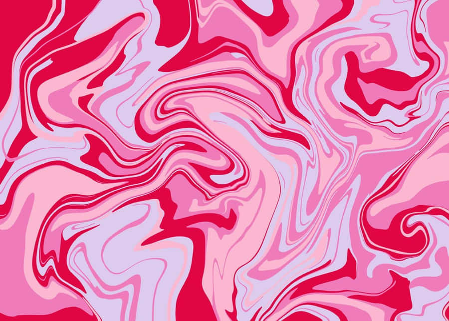 Abstract Pink Marble Resin Art Wallpaper