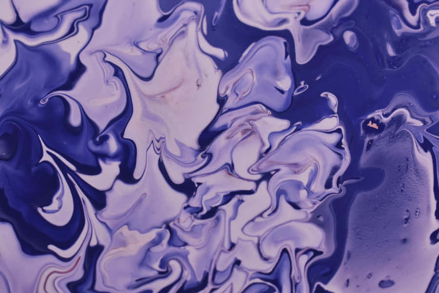Abstract Purple Ink Swirls Wallpaper