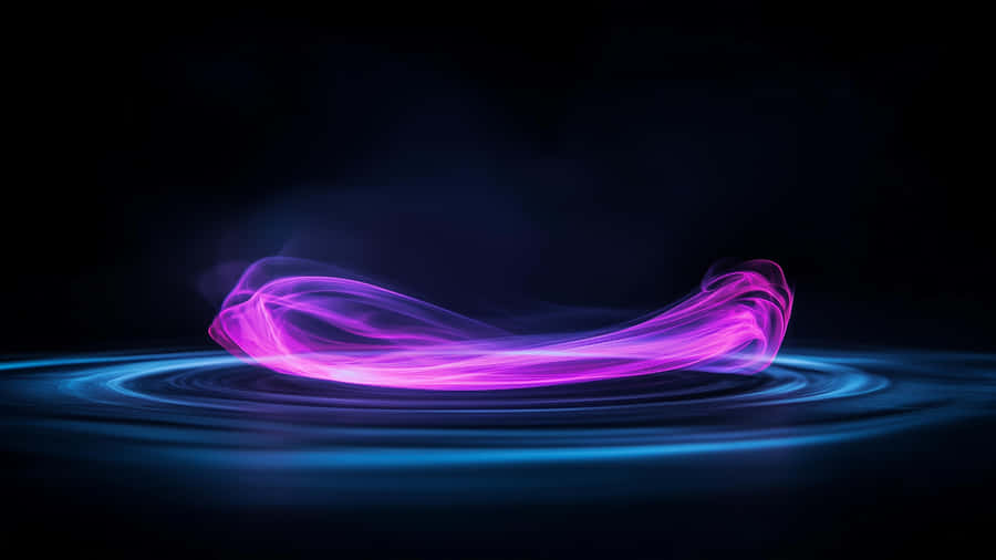 Abstract Purple Light Waves Wallpaper