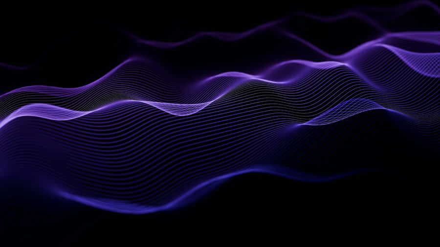 Abstract Purple Light Waves Wallpaper