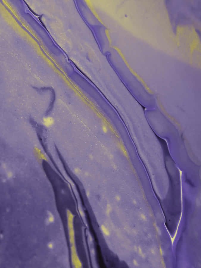 Abstract Purple Yellow Ink Patterns Wallpaper