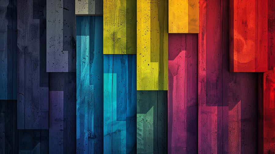 Abstract Rainbow Texture Wallpaper