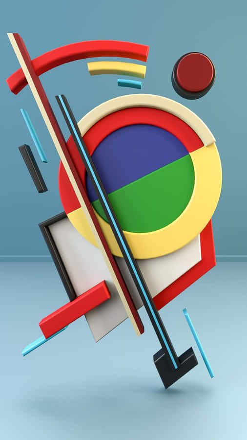 Abstract Shapes Come Together To Represent Constructivism. Wallpaper