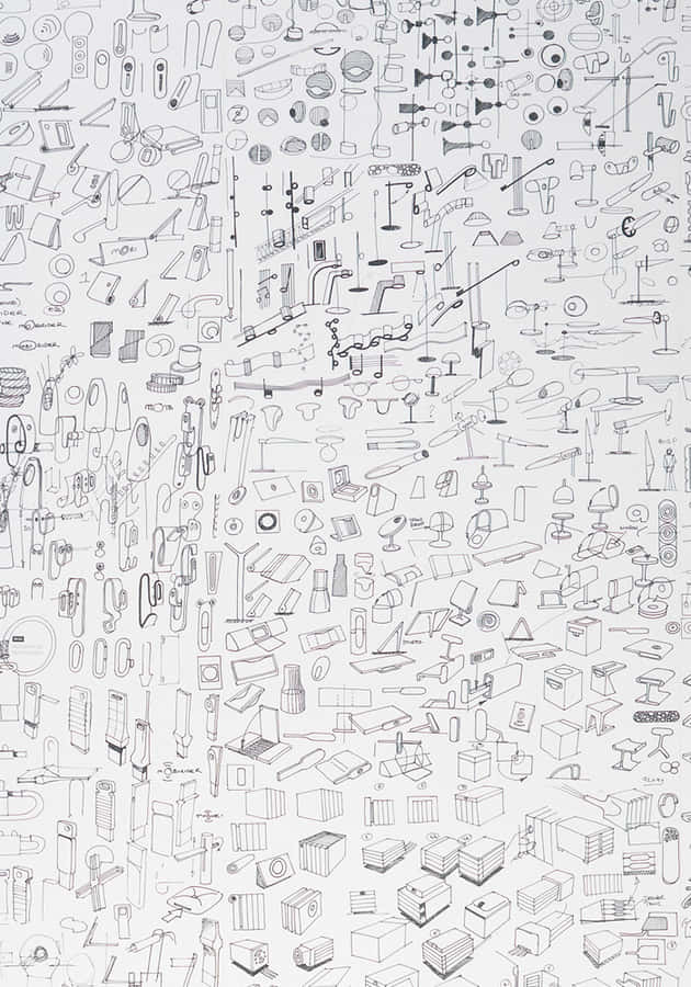 Abstract Sketch Of A Human Hand Wallpaper