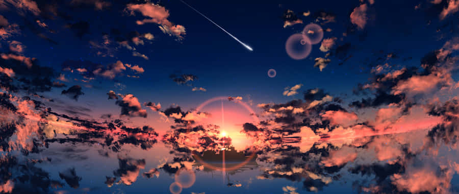 Abstract Sunset Art 2560x1080 Wallpaper