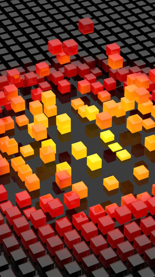 Abstract3 D Cubes Gradient Wallpaper