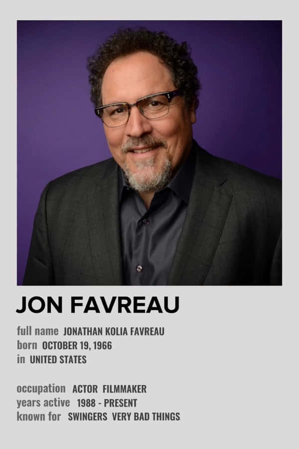 Acclaimed Filmmaker Jon Favreau Wallpaper