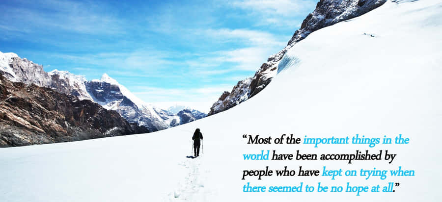 Accomplishment Of Persistent People Wallpaper