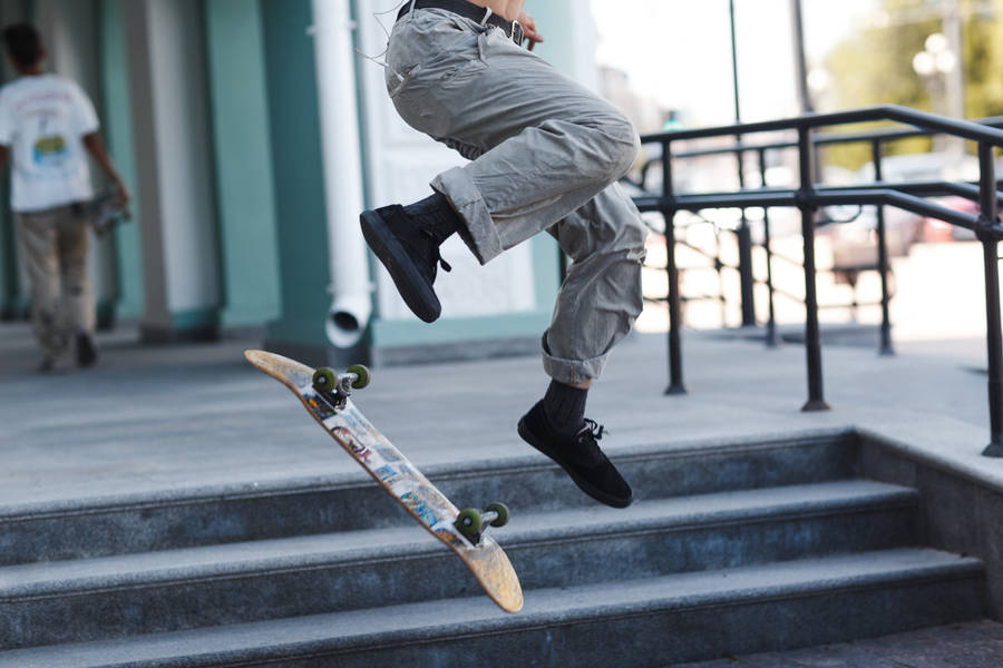 Achieve Amazing Feats With A Skateboard Wallpaper
