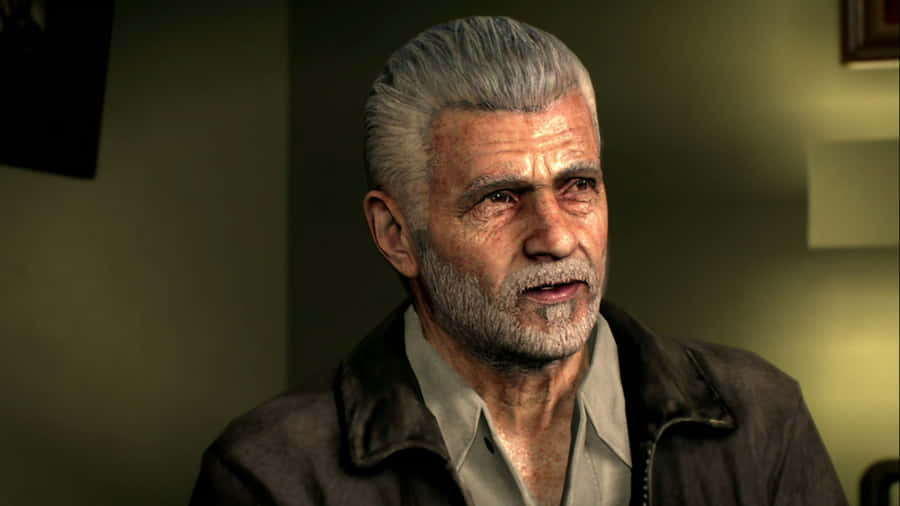 Action-packed Moment Of Alex Mason In Epic Video Game Wallpaper