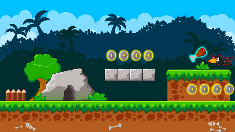 Action-packed Platform Game Adventure Wallpaper