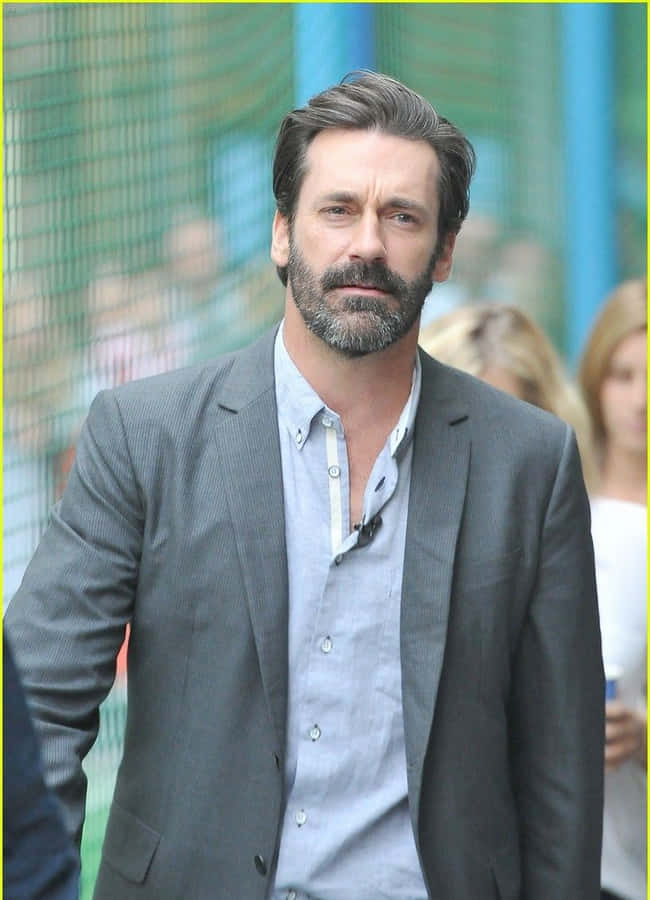 Actor Jon Hamm Gracing The Red Carpet Wallpaper