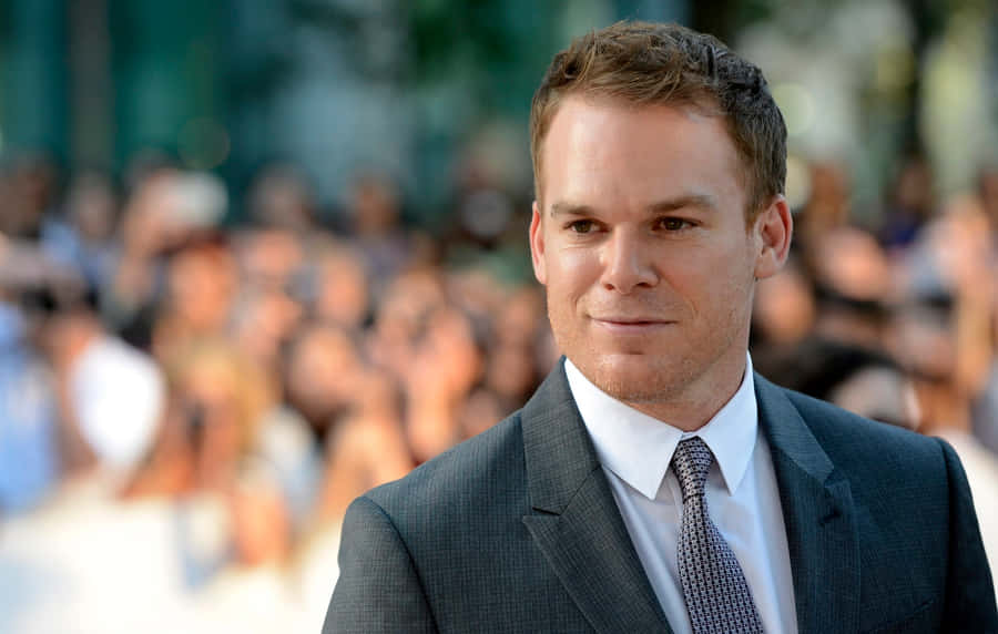 Actor Michael C. Hall Looking Serious Wallpaper