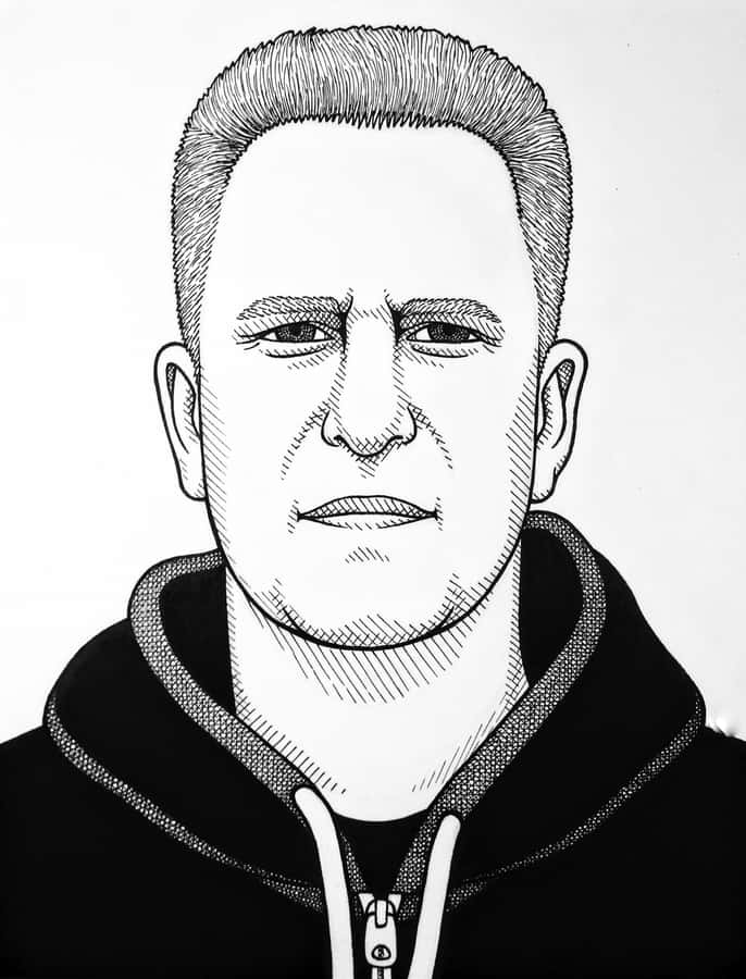 Actor Michael Rapaport In Character Wallpaper