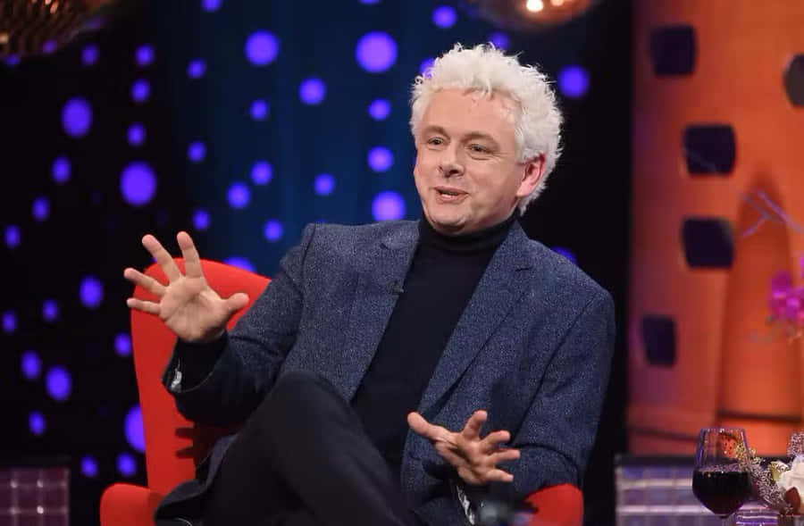 Actor Michael Sheen In A Perfectly Tailored Suit Wallpaper