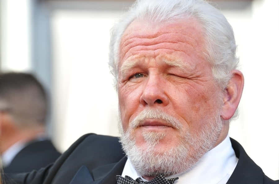 Actor Nick Nolte During The Premiere Of The Film Warrior Wallpaper