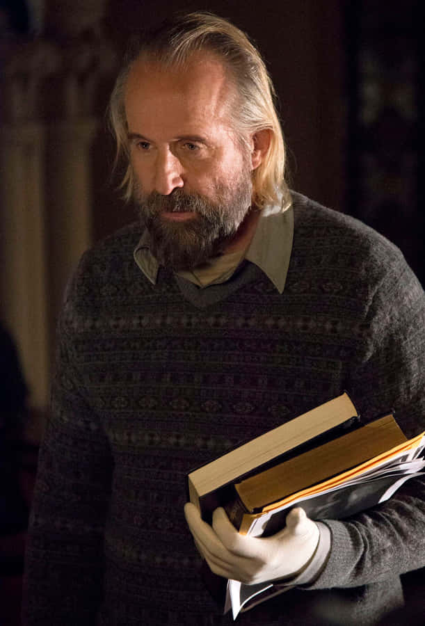 Actor Peter Stormare On The Set Of Fargo Tv Series Wallpaper