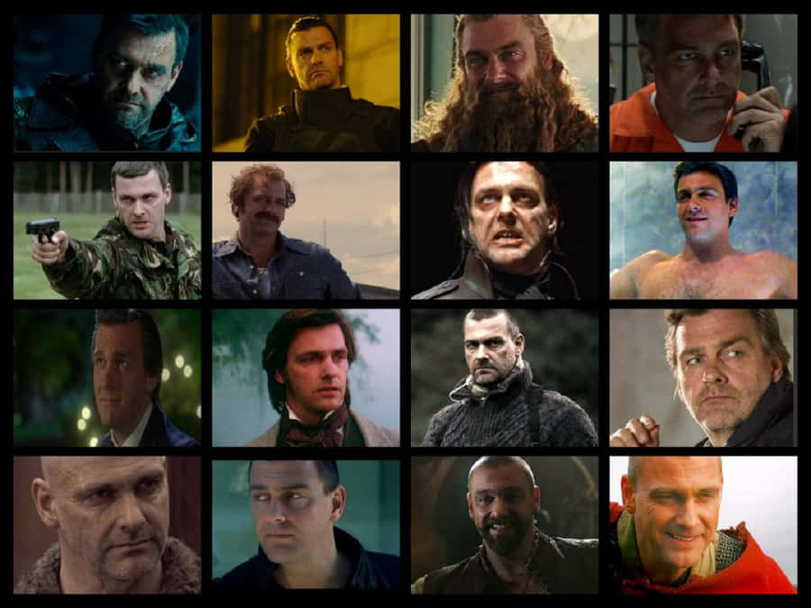 Actor Ray Stevenson In A Film Set Wallpaper