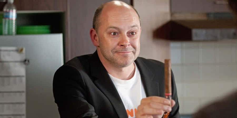 Actor Rob Corddry Breaking The Fourth Wall Wallpaper