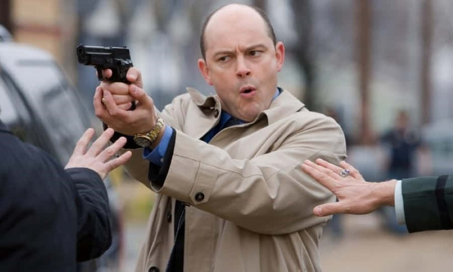 Actor Rob Corddry Looking Sharp In A Dark Suit. Wallpaper