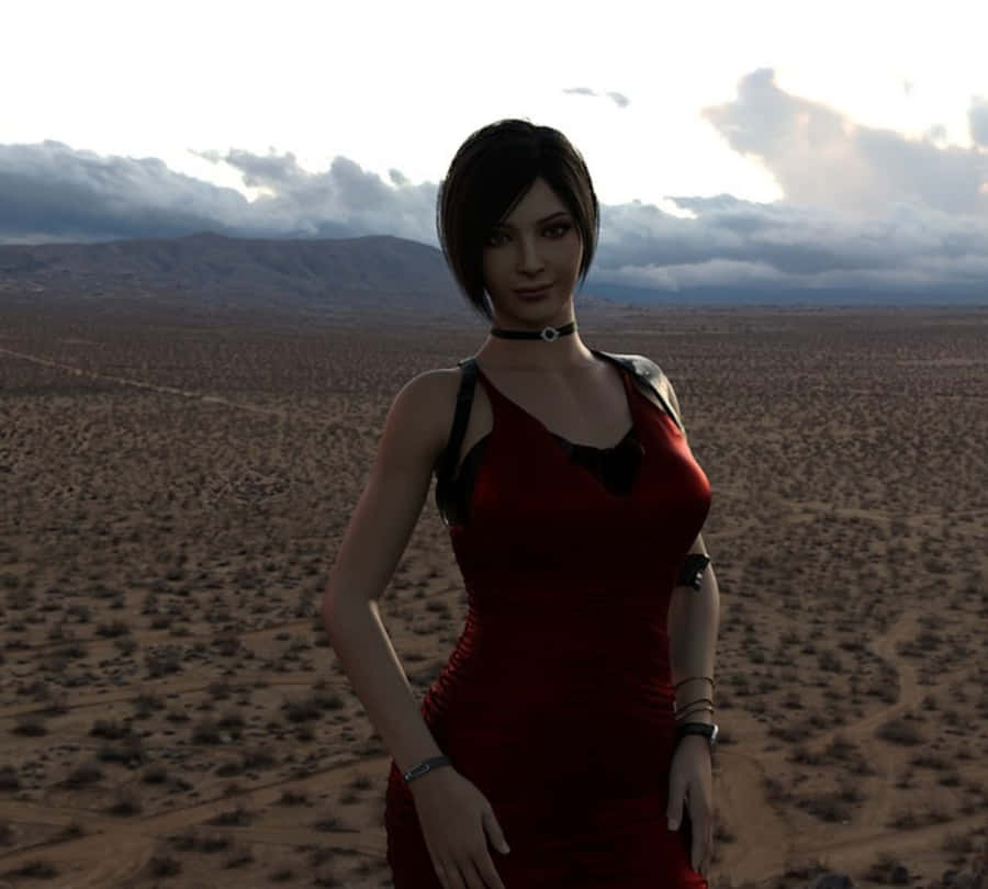 Ada Wong In Intense Combat Scenario Wallpaper