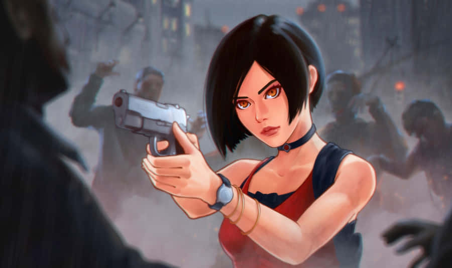 Ada Wong In Intriguing Pose Wallpaper