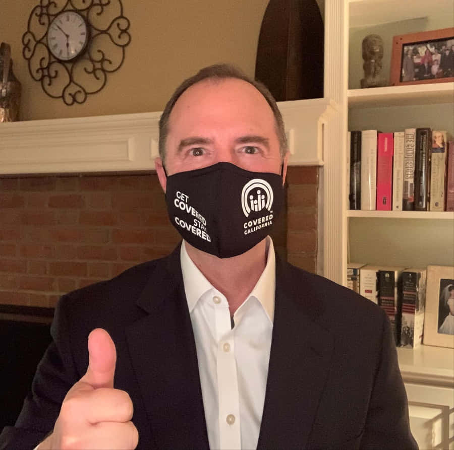 Adam Schiff Giving A Thumbs Up Wallpaper