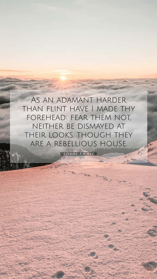 Adamant Sea Bible Verse Wallpaper